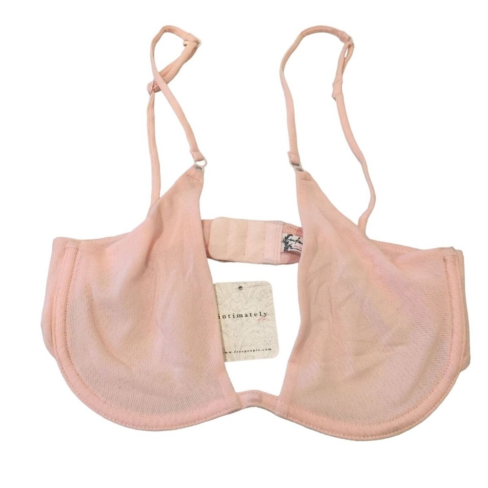 Free People Intimately Ladies Sweetheart Sunrise Pink Peach‎ 34D Mesh Underwire
